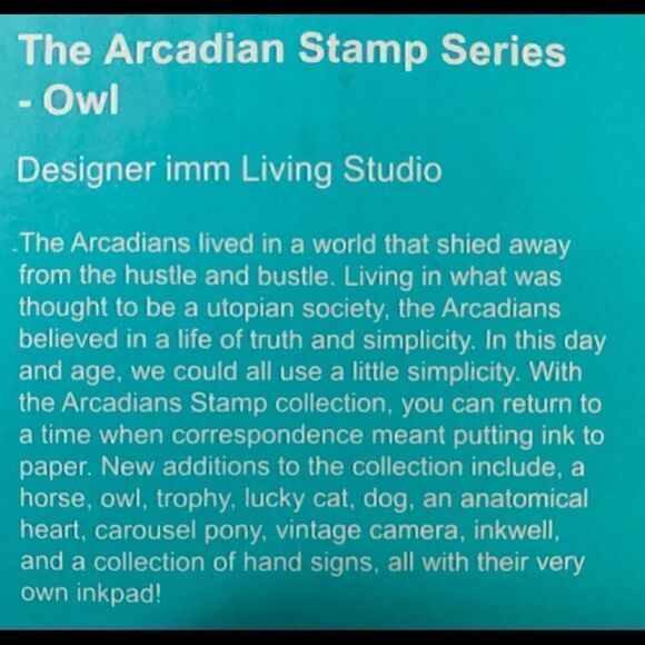 IMM Owl Arcadian Stamp New - Picture 3 of 4